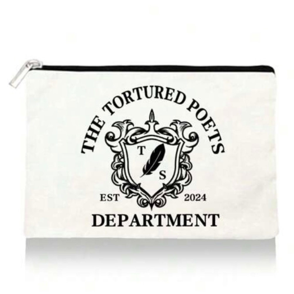 *NEW* TAYLOR SWIFT Themed TTPD The Tortured Poets Department Cosmetics Bag